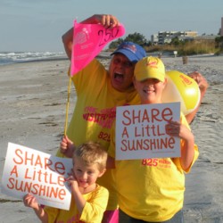 Gammy, Damon & Kevin at mile 250.